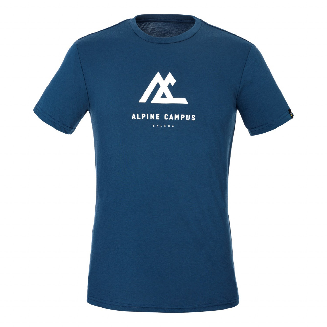 Camisetas Hombre Chile - Salewa Geometric Dry Short Sleeve - Azules - VWFP-60147